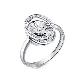 Кольцо из белого золота