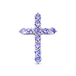 Крест из белого золота