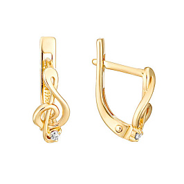 Серьги из желтого золота