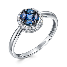 Кольцо из белого золота