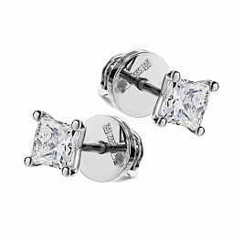 Серьги DANAYA  из белого золота с бриллиантами 1,02 ct