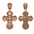 Крест из розового золота