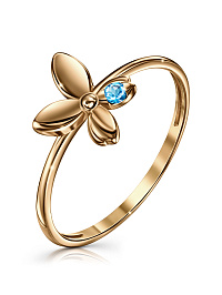 Кольцо из розового золота