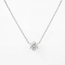 Колье DANAYA  из белого золота с бриллиантом 0,5 ct