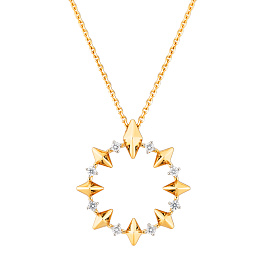 Колье из желтого золота