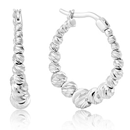 Серьги из белого золота