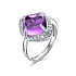 Кольцо из белого золота с аметистом 7,25 ct