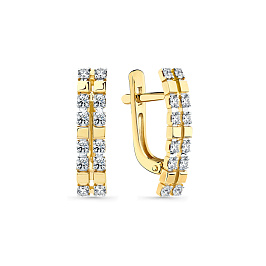 Серьги из желтого золота