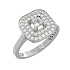 Кольцо из белого золота с бриллиантами 0,364 ct
