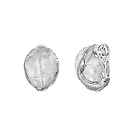 Серьги из белого золота с кварцем 49,83 ct