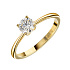 Кольцо DANAYA  из желтого золота с бриллиантом 0,4 ct