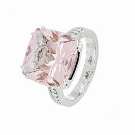 Кольцо из белого золота с морганитом 9,5 ct