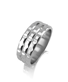 Кольцо из белого золота