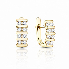 Серьги из желтого золота