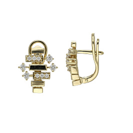 Серьги из желтого золота