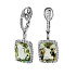 Серьги из белого золота с аметистами 8,6 ct