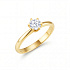 Кольцо DANAYA  из желтого золота с бриллиантом 0,5 ct