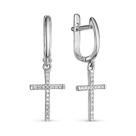 Серьги из белого золота