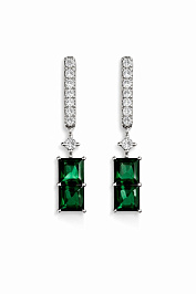 Серьги из белого золота с турмалинами 2,8 ct