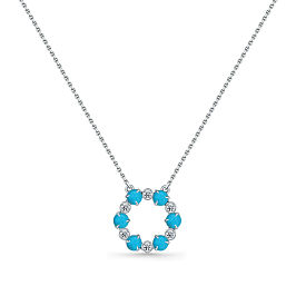 Колье из белого золота