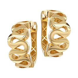 Серьги из желтого золота