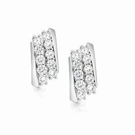 Серьги из белого золота