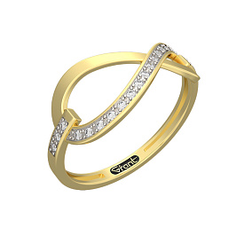 Кольцо из золота с бриллиантами