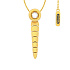 Колье из желтого золота с бриллиантом 0,135 ct