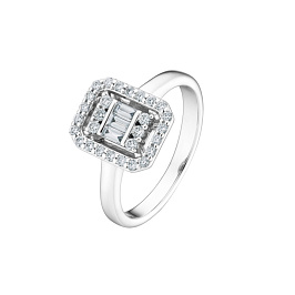 Кольцо из белого золота