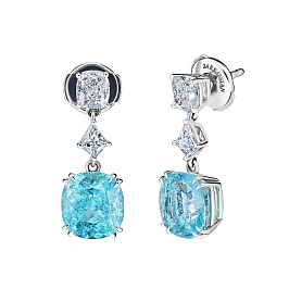 Серьги из белого золота с турмалинами 5,67 ct
