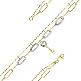 Браслет из желтого золота