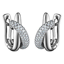 Серьги из белого золота