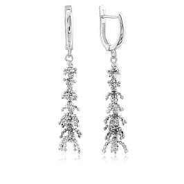 Серьги из белого золота