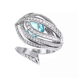 Кольцо из белого золота