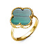 Кольцо из желтого золота с малахитом 4,833 ct