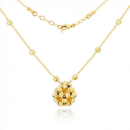 Колье с шариком из золота