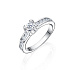 Кольцо из белого золота с бриллиантами 0,27 ct
