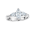 Кольцо из белого золота с бриллиантами 0,7 ct