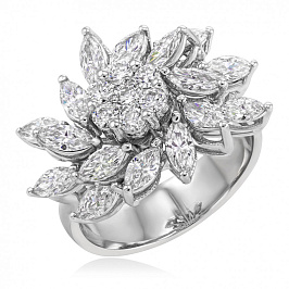 Золотое кольцо с бриллиантами