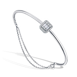 Браслет из белого золота с бриллиантами