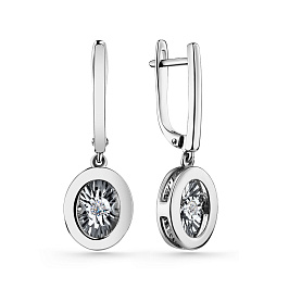 Серьги из белого золота