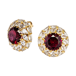 Серьги из желтого золота 12,87 ct