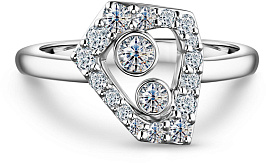 Кольцо ALROSA  из белого золота