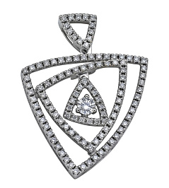 Подвеска из белого золота