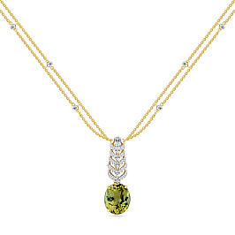 Колье из золота с турмалином 6,423 ct