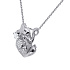 Колье из белого золота с бриллиантами 0,104 ct