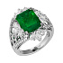 Кольцо из белого золота с изумрудом 5,48 ct