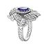 Кольцо из белого золота с танзанитом 2,17 ct