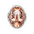 Кольцо из белого золота с морганитами 35,97 ct