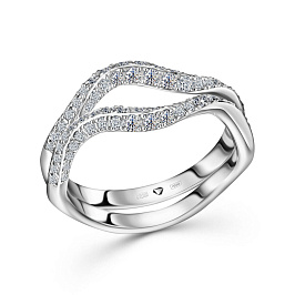 Кольцо ALROSA  из белого золота